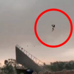 طاقتور طوفان کے باعث ایک شخص کے ہوا میں اڑنے کی ویڈیو وائرل
