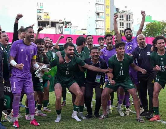 پاکستان 64 سال بعد بین الاقوامی فٹبال ٹورنامنٹ کے فائنل میں پہنچ گیا