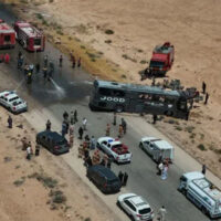 شام میں 2 بسیں آپس میں ٹکرا گئیں، 35 افراد ہلاک، 30 زخمی