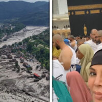 راکھی ساونت کی خانہ کعبہ کے سامنے نیپال کے سیلاب متاثرین کیلئے دعا
