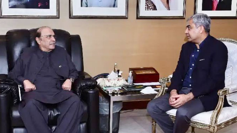 زرداری سے محسن نقوی کی ملاقات
