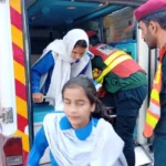 مری: اسکول کے بچوں کی وین کو حادثہ