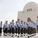 مزار قائد پر گارڈ تبدیلی کی پروقار تقریب
