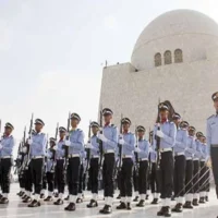 مزار قائد پر گارڈ تبدیلی کی پروقار تقریب